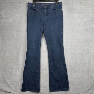 Michael Kors Womens Indigo Blue Bootcut Flare Stretch Denim Jeans Size 6
